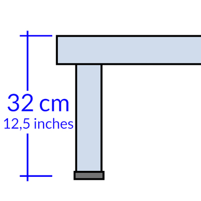 Rete con gambe altezza 32 cm +37,00€