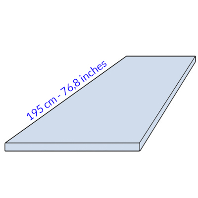 Rete lunghezza 195 cm