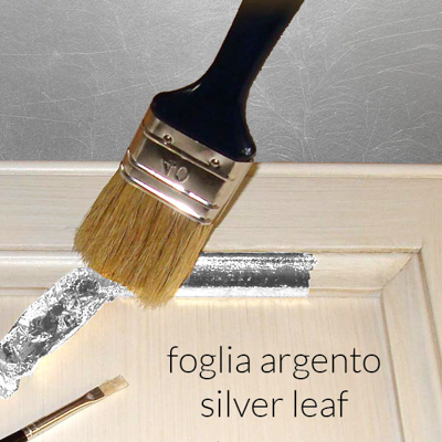 Con dettagli in foglia argento +0.0000